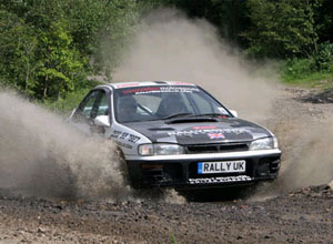You are about to feel the acceleration and severe braking force of a 310 bhp Subaru Impreza Rally Ca