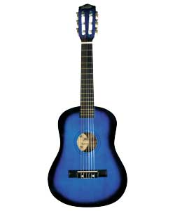 Unbranded Half Size Acoustic Guitar Blue Burst