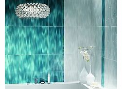 Bring life into your bathroom or kitchen with this beautiful waterfalleffect tileHall Blue is perfect for creating a dazzling feature wall whilst also creating the illusion of space in a room due to its textured effect and light reflecting qualitiesU