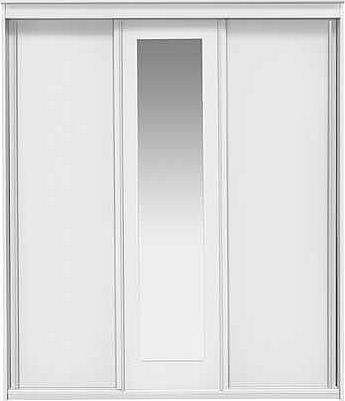 Part of the Hallingford collection. this beautifully finished white effect three door sliding wardrobe is the perfect choice if you are looking to update your room with a fresh. modern look. The large. spacious drawers constructed with metal runners 
