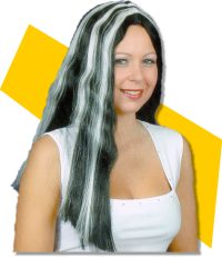 Halloween Costumes - Witch Wig with Glow in the Dark Streaks
