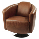 Halo Rocket Mocca leather swivel chair furniture