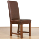 Halo Soho mocca leather dining chair furniture