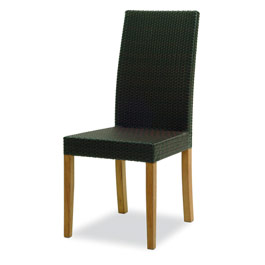 Hamilton dining chairs come with Teak legs and Hularo weave.
