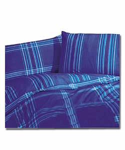 Hampshire Blue Double Duvet Cover Set