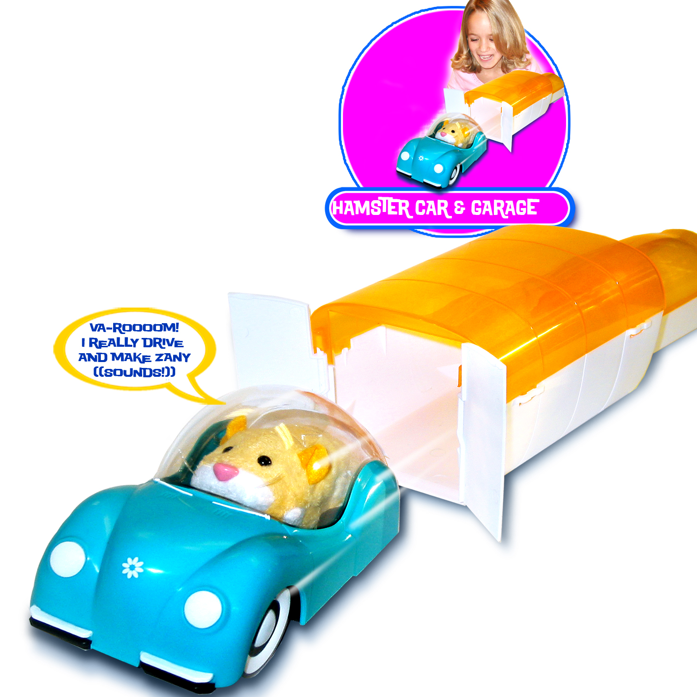 Unbranded Hamster Add-on Playset-hamster Car and Garage