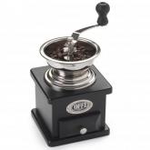 Our traditional hand grinder is adjustable for medium to coarsely ground coffee, uses fresh or froze