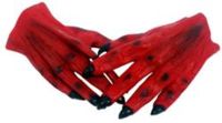These red devil hands are a great creepy costume accessory
