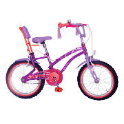 This Hannah Montana bike has a purple steel frame with fun handlebar tassels and alloy wheels. This 