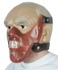 Get both a Hannibal mask and his restraint muzzle in one overhead mask