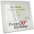 This Happy 30th Birthday aluminium photo frame is a fabulous keepsake gift idea for that very