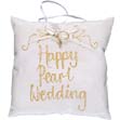 Happy Pearl Wedding Hand Painted Pillow