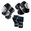 A combo of some of the best pads around. Contains extreme gloves (wrist guards)  knee pads and