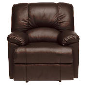 Unbranded Harlowe Leather Recliner Armchair, Brown