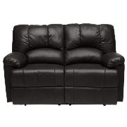 Unbranded Harlowe Leather Recliner Sofa, Black