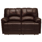 Unbranded Harlowe Leather Recliner Sofa, Brown