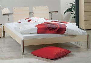 Hasena- The San Jose- 4ft 6 Double Wooden Bedstead