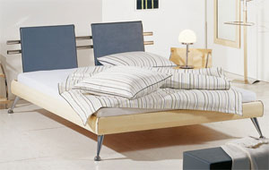 Hasena- The Teulada- 4ft 6 Double Wooden Bedstead