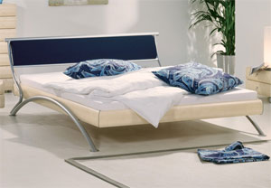 Hasena- The Torre- 4ft 6 Double Wooden Bedstead