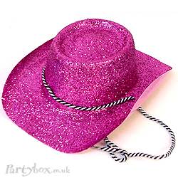 Hat - Cowboy glitter pink
