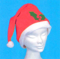 Hat - Santa plus holly trim
