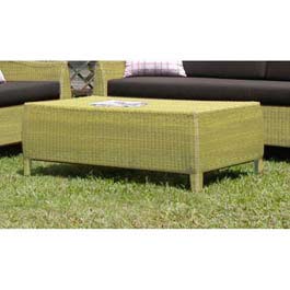 The Havana Range of synthetic rattan outdoor furniture is made using a sturdy aluminium frame
