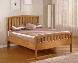 Unbranded Havana Oak 5 Slatted Bed - Blonde