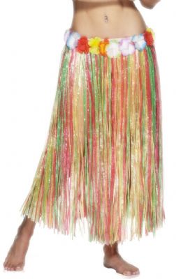Hawaiian Hula Skirt Multi-Coloured 79cm