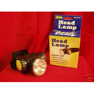 Head Torch. Need a light but your hands are both occupied? Then this is the solution. The headlight 