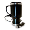 This handy stainless steel lined Heated Travel Mug with 12V power adapter keeps your coffee or soup 