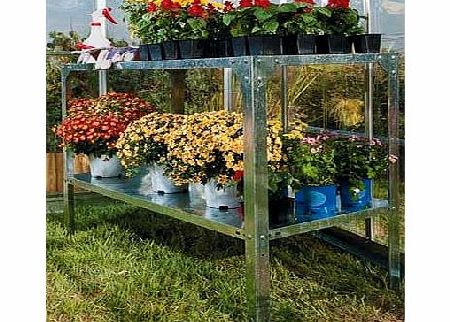 Unbranded Heavy Duty 2 Tier Greenhouse Staging