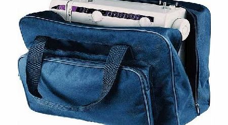 This sturdy. heavy-duty sewing machine bag is useful for travel whilst offering extra protection from knocks scratches and dust. Size H35. W43. D28cm. EAN: 4602332.