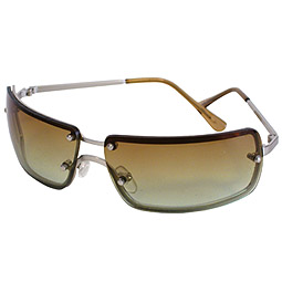 Heavy Rimmed Bronze Tinted Sunglasses