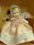 Heidi Ott Baby Girl in Pink Silk & Lace