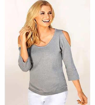 Summery cotton-mix jumper with cut-out detail on the shoulders and three-quarter length sleeves. Add trousers, jeans or a skirt to complete the look.Heine Jumper Features: Washable 55% Cotton, 45% Viscose Length approx. 56 cm (22 ins)
