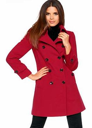Chic double-breasted coat with slant pockets and decorative tabs on the sleeves plus large decorative buttons. Heine Coat Features: Fitted Dry clean only 60% Pure new wool, 20% Cashmere, 20% Polyamide Lining: 100% Acetate Length approx. 90 cm (35 ins