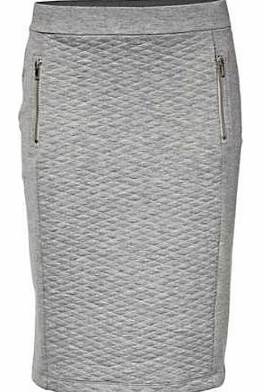 Stylish pencil skirt with 2 zip pockets and a textured design on the front. Heine Skirt Features: Washable Cream/Black: 95% Polyester, 5% Elastane (Plain section: 95% Cotton, 5% Elastane) Grey Marl: 60% Polyester, 35% Viscose, 5% Elastane (Plain sect