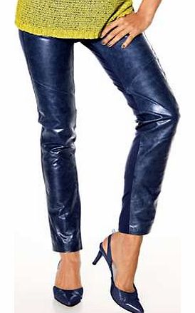 Unbranded Heine Leather Mix Trousers