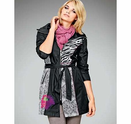Lightweight cover-up for those cooler spring days: waterproof, windproof and breathable. Fabulous mix of animal and floral prints, not to be found on the high street! Features 2 pockets, fabric belt and zip fastening. Heine Coat Features: Dry clean o