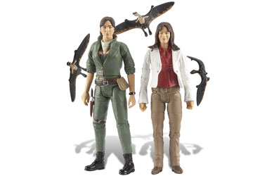 Unbranded Helen Cutter and Claudia Brown with 3 Agnurognathus action figure set