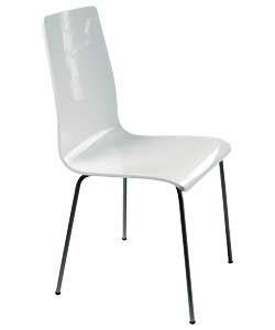 Unbranded Helen High Gloss Dining Chair White