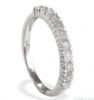 9k white gold half eternity ring set with diamonds weighing 0.50 ct