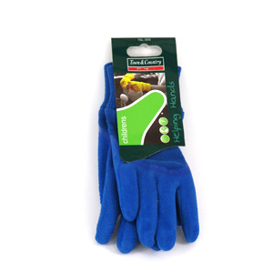 Unbranded Helping Hands Childrens Gardening Glove  Blue