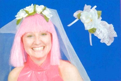 Hen night Veil with flowers