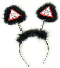 These crazy black fluffy boppers are great for any Girl`s Night Out.