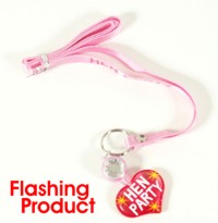 Wear this flashing hen night heart around your neck to remind yourself why you are having such a goo