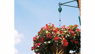 With a Hi-Lo Basket Support you can water feed and deadhead hanging baskets without stretching without climbing on ladders and without getting soaked! The ingenious device allows you to easily lower baskets by up to 1m and can be used on a standard h