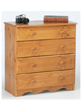 The Highbury 4 Drawer Chest is agreat value authentic pinechest. This Chest features 4 drawers with