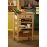 Packing lots of style and practicality into very little space, this superb kitchen cart is craftsman