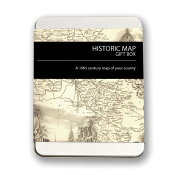 This gift entitles the recipient to an impressive 19th century map of one of England